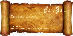 Csatai Zsolt névjegykártya
